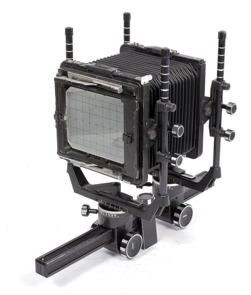 CAMBO SC 4x5カメラ Cambo SC 4X5 monorail camera w/ Schneider MC 210mm lens + FILM +